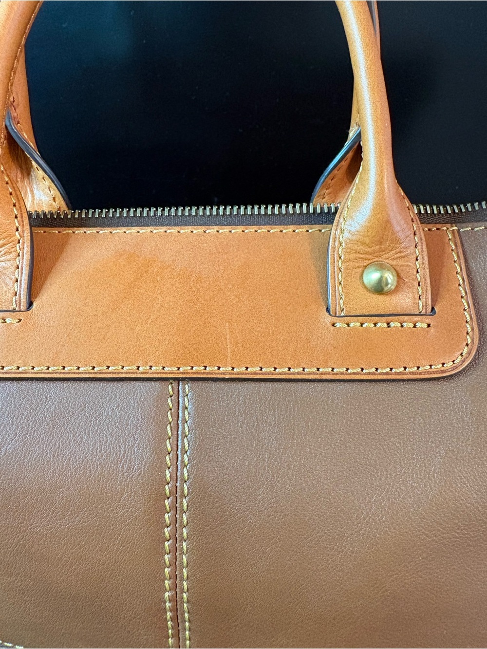 Dooney & Bourke Convertible Shopper in British Tan - Picture 5 of 12